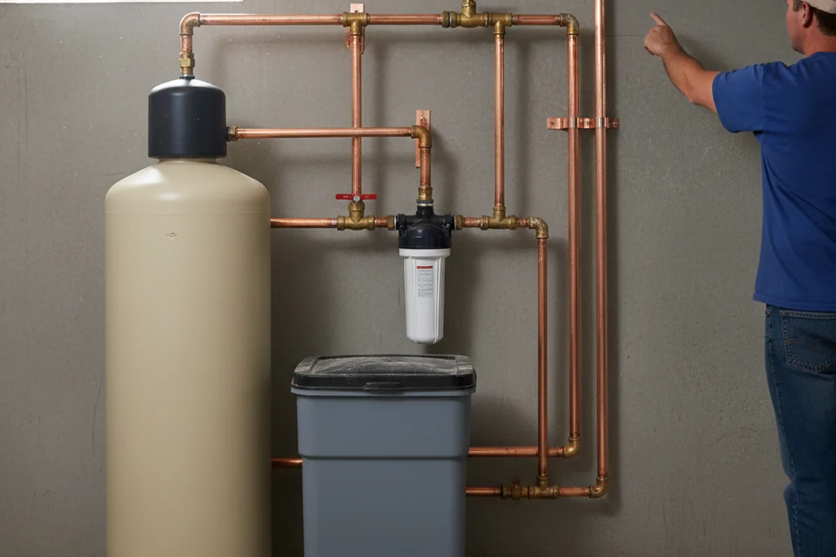 Whole-house water treatment system installed in Hiawatha