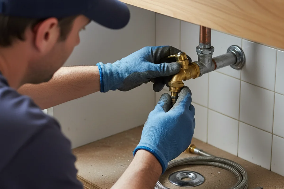 Shutoff valve and fitting work during Repiping in Hiawatha